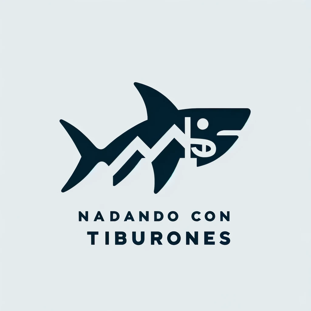 Logo de Nadando con tiburones